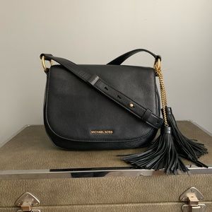 Michael Kors Black Saddle Bag
